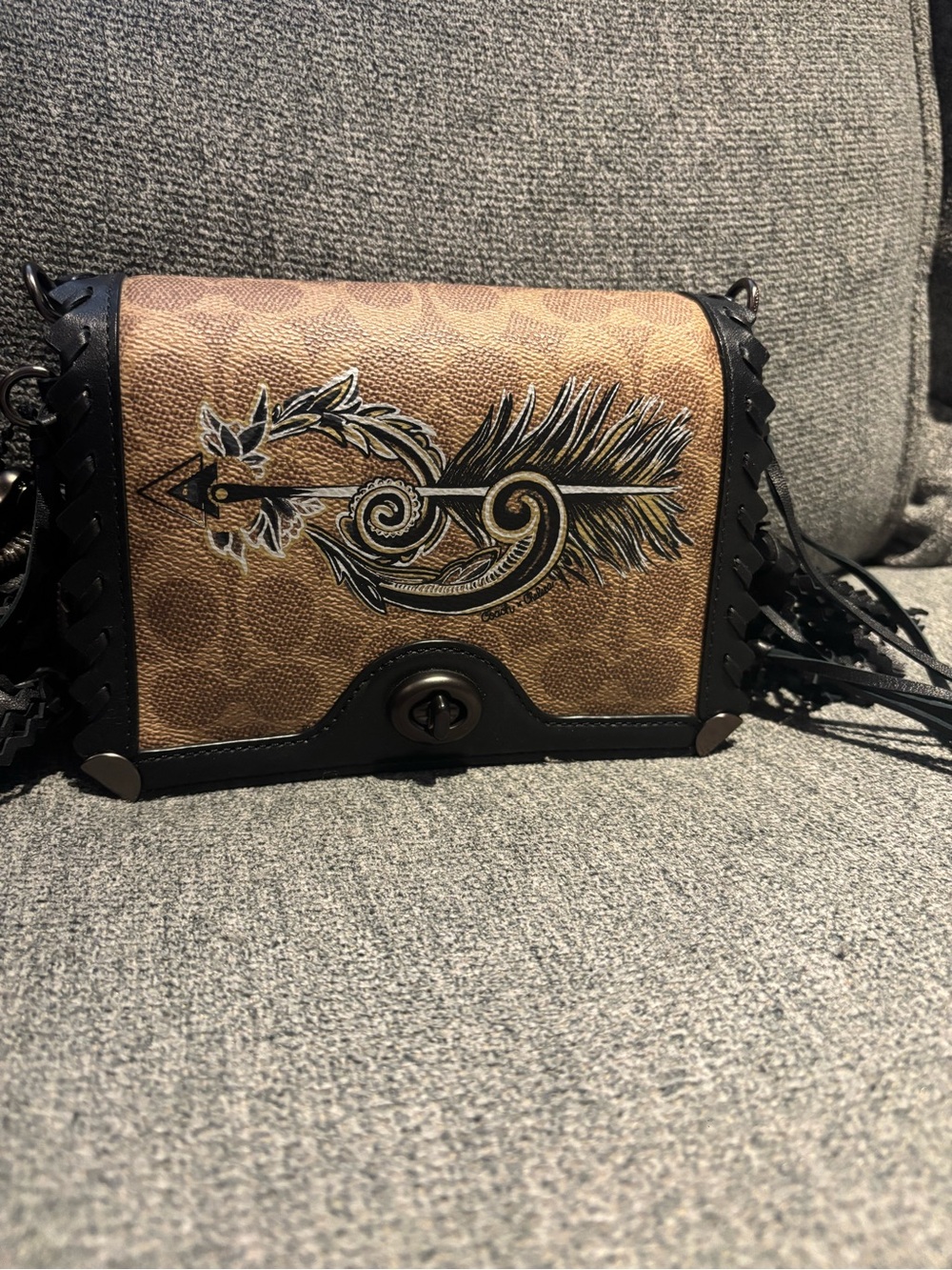 NWOT Coach Tattoo Dinky 19 Whipstitch Chelsea Signature